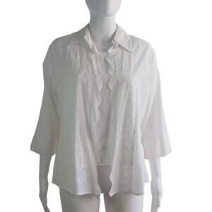 Solitaire Eyelet Embroidery Cotton 2 Piece Size Medium